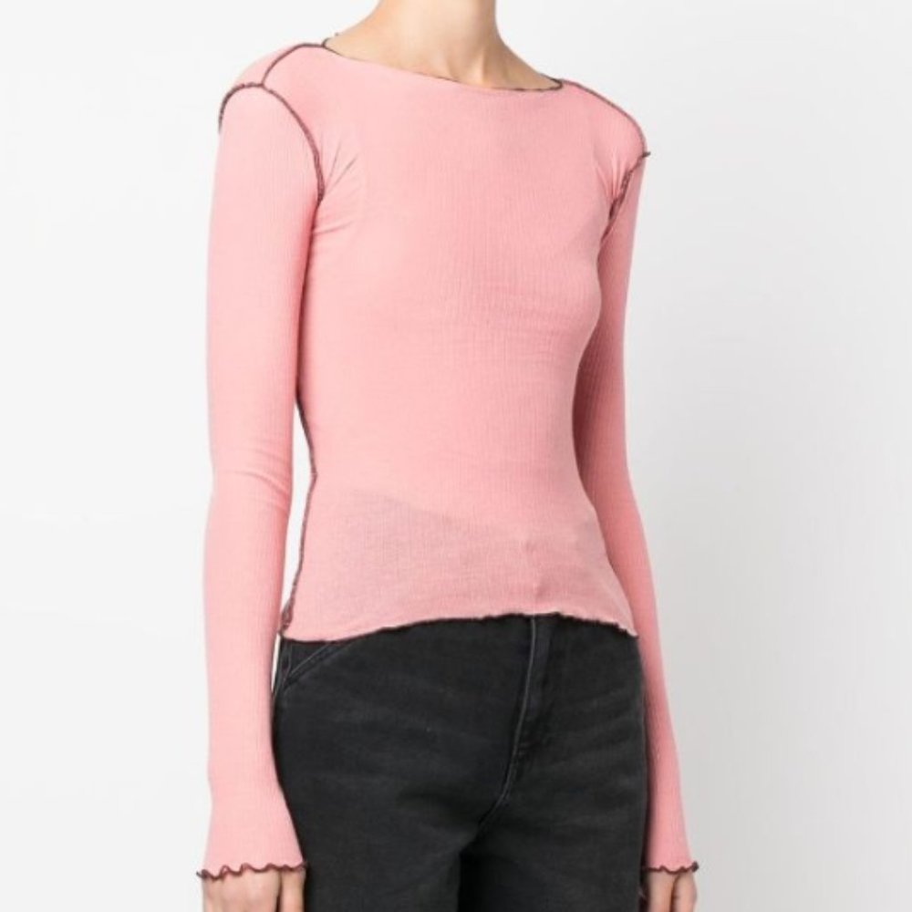 NWT Baserange Vein Top in Pink